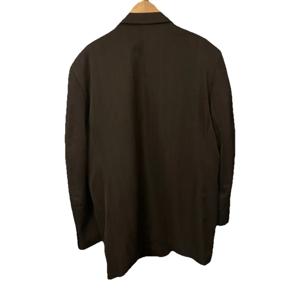 Vanetti Blazer Men's 50L Golden Brown with Black Stripes Sport Coat Jacket